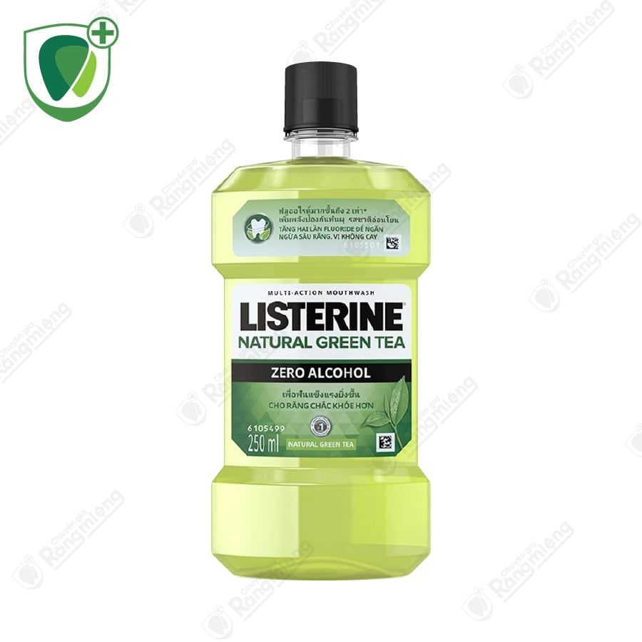 Nước súc miệng Listerine Natural Green Tea Zero Alcohol 250ml