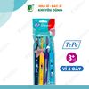 Bộ 4 bàn chải đánh răng siêu mềm cho trẻ em trên 4 tuổi Tepe Kid Extra Soft