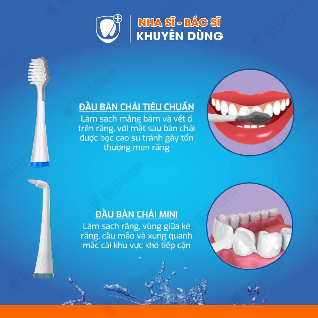 Bàn chải điện sóng âm WaterJet Toothbrush Sonic