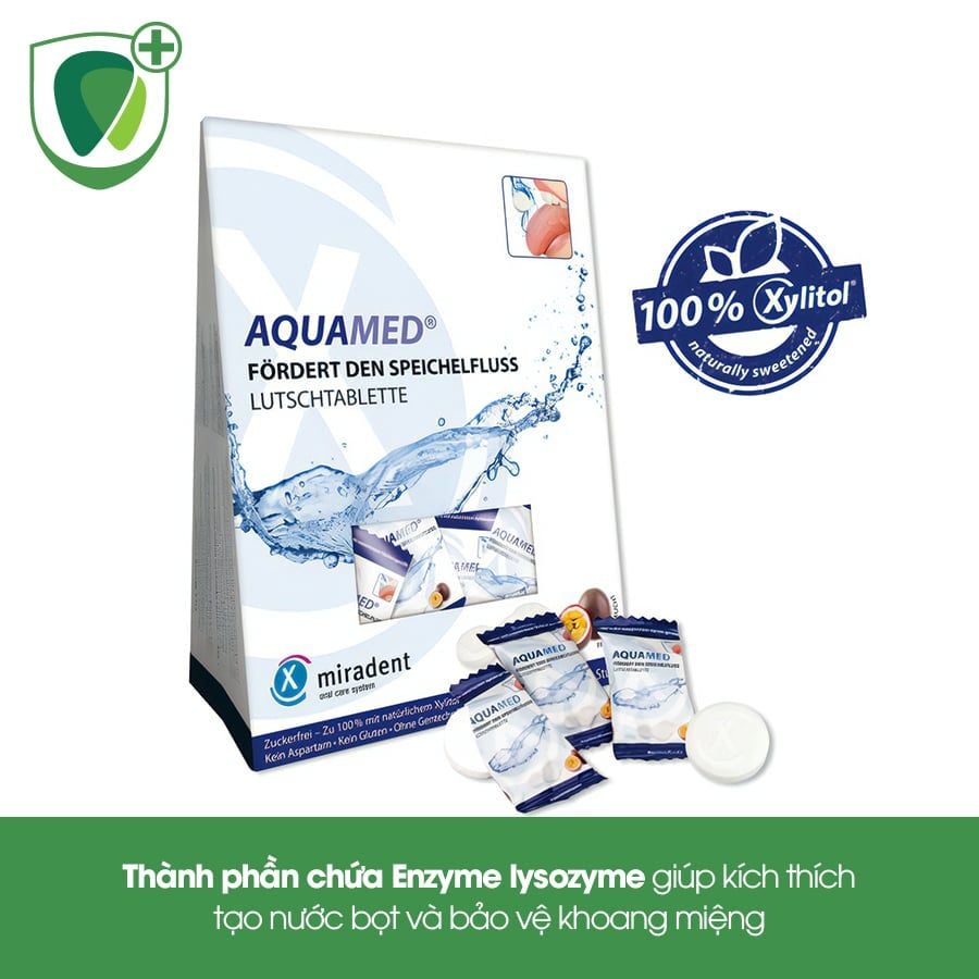 Viên ngậm trị khô miệng Aquamed