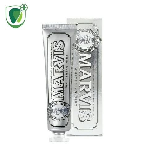 Kem đánh răng Marvis Classic 85ml - Smoker Whitening Mint 85ml (màu trắng)