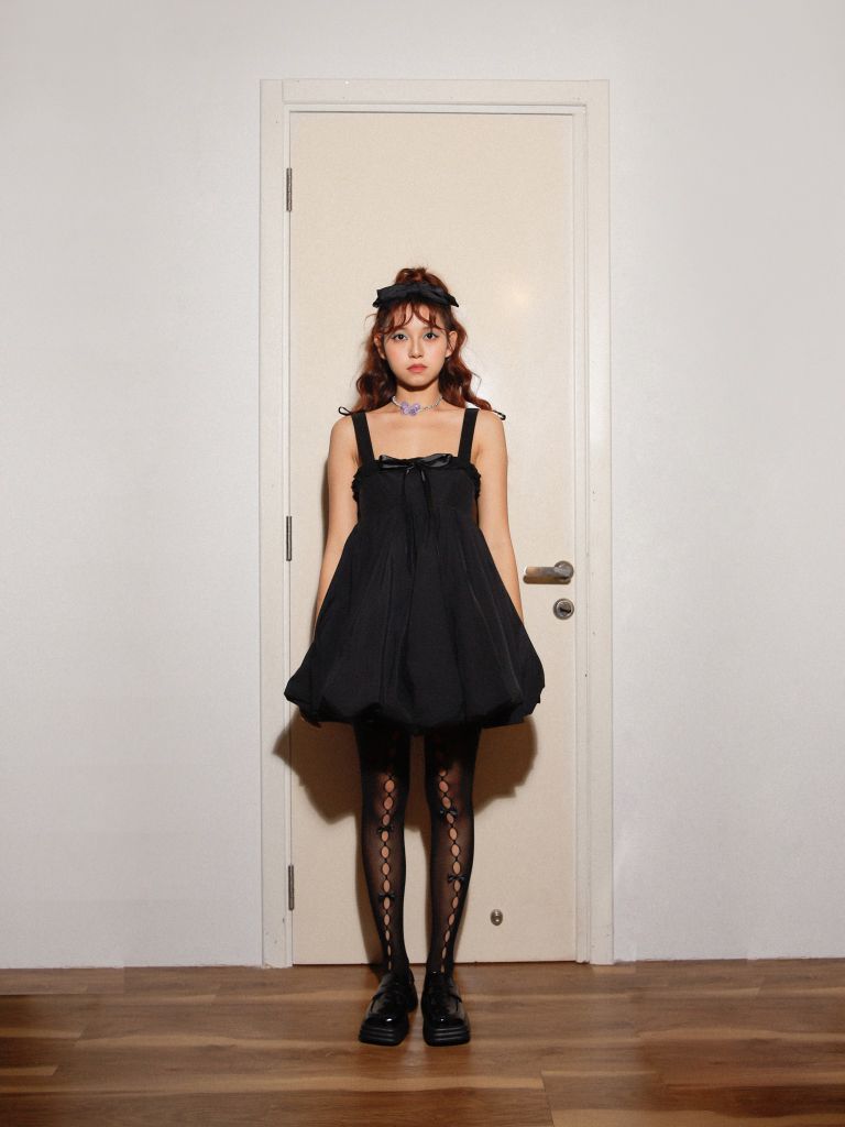 Jet Black Doll Dress