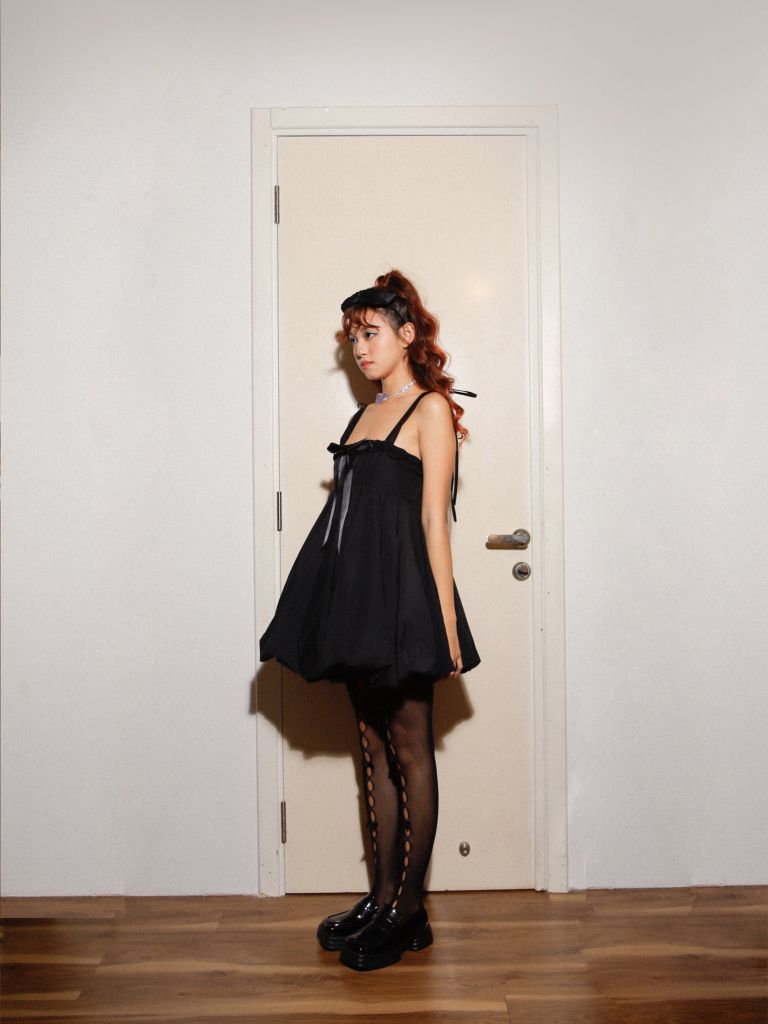 Jet Black Doll Dress