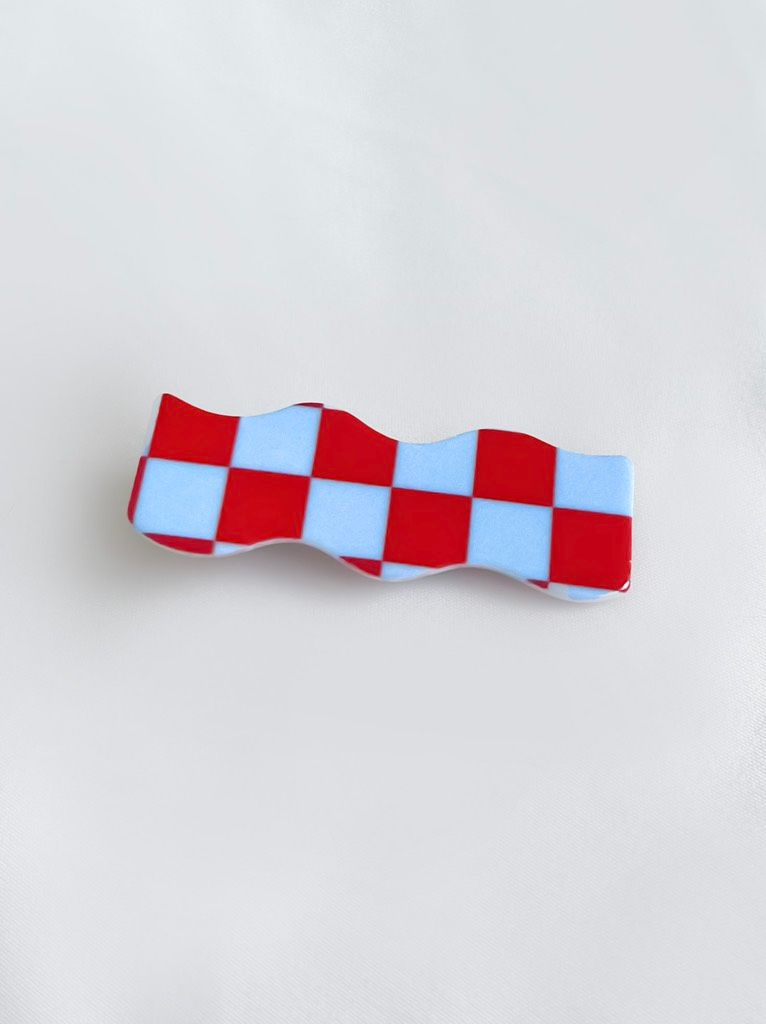 Wavy Checker Hairpin