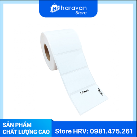  Decal in mã vận chuyển 50x30 mm giá sỉ (20 cuộn, 50 cuộn, 100 cuộn) 