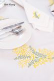  Table Cloth-Khăn bàn -CIP-Mimosa vàng 