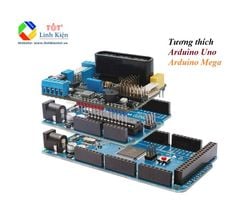 Mạch điều khiển đa năng Robot Motor Driver Shield Board Arduino - PS2, WIFI, BLUETOOTH, IR