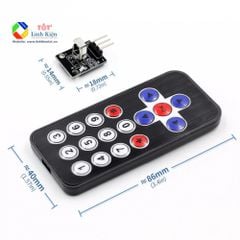 Bộ Điều Khiển Từ Xa Hồng Ngoại Cho Arduino, Raspberry - IR Infrared Remote Control