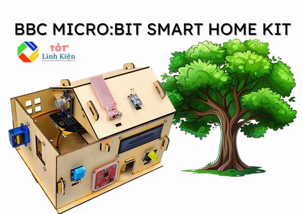 Bộ Học Tập Nhà Thông Minh BBC Micro:bit Smart Home Kit Khung Gỗ