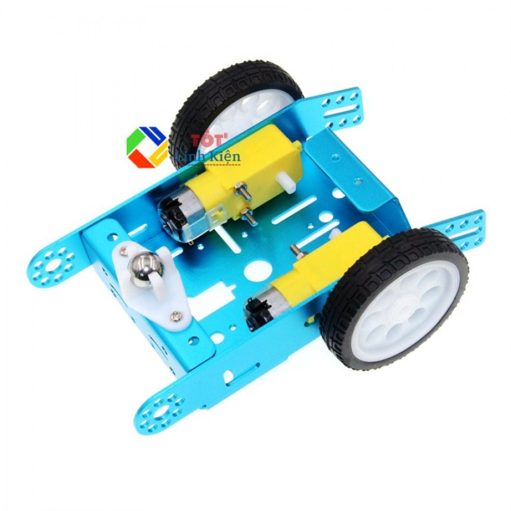 Bộ Khung Xe Nhôm Car Robot BBC Micro:bit - Smart Car Robot 2wd DIY - Đồ chơi STEM lập trình robot