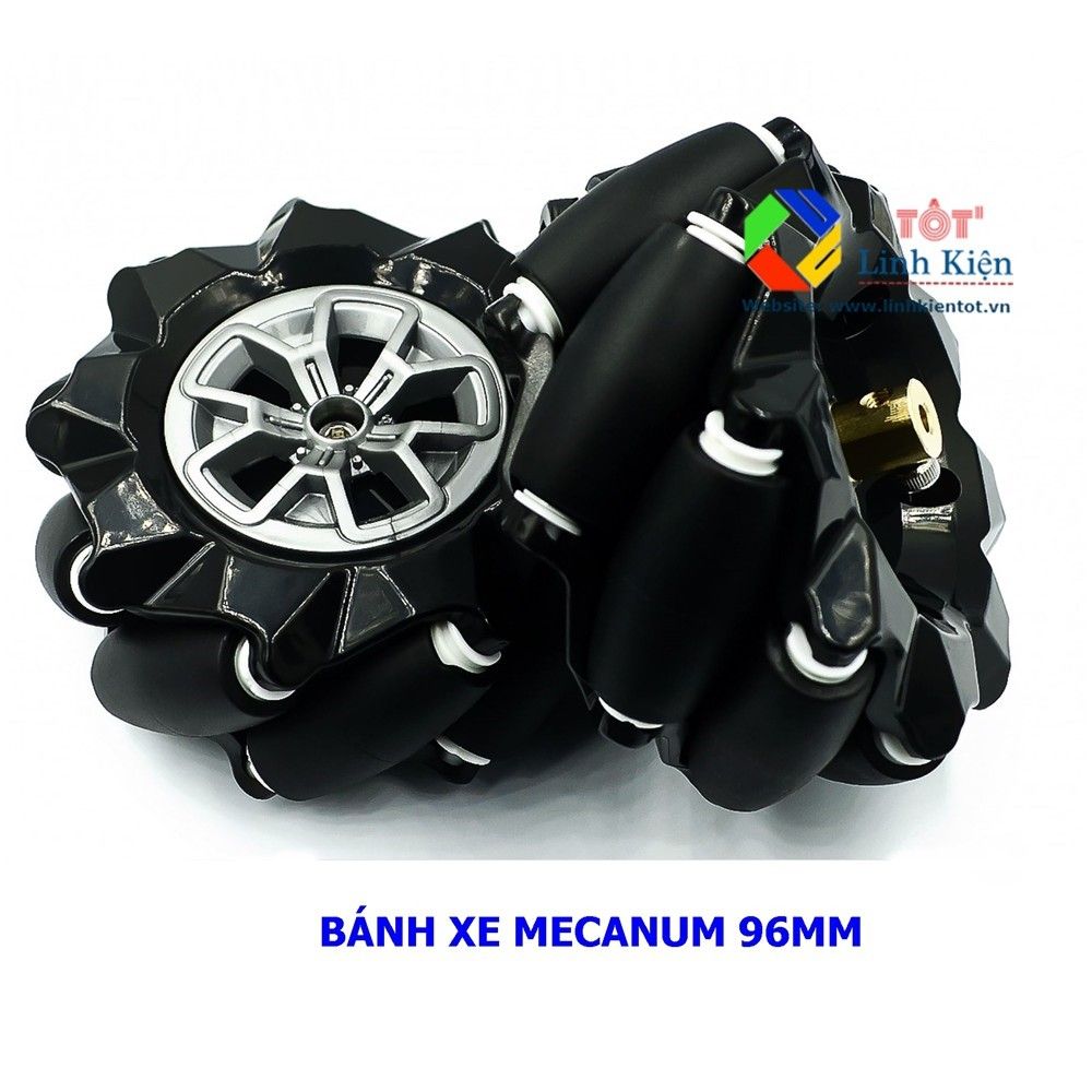 [Rẻ vô địch] Bộ 4 bánh xe đa hướng mecanum - đường kính 52mm, 60mm 80mm, 96mm, 100cm