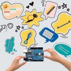 Bộ lập trình STEAM/STEM Arduino SMD dành cho người mới bắt đầu kèm Hướng dẫn Arduino IDE C C++