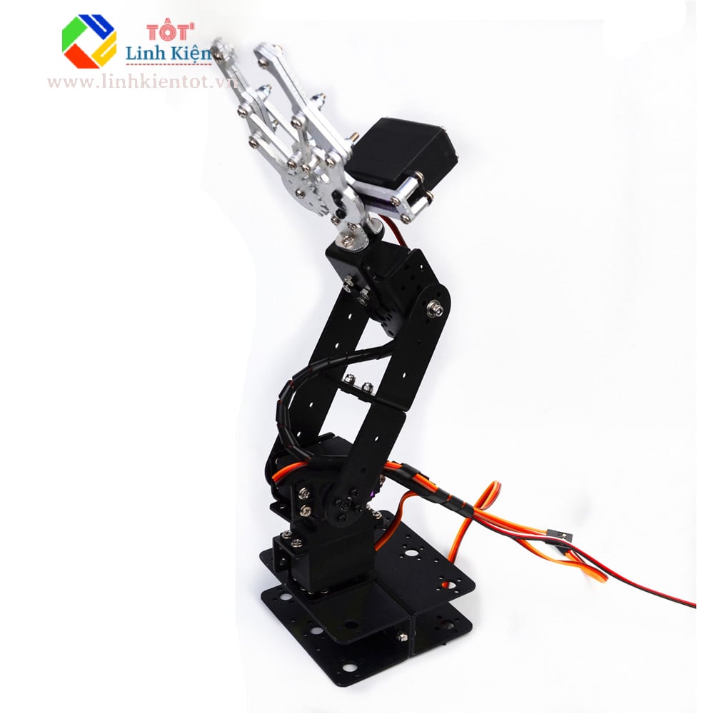 Cánh tay robot 4 bậc - ARM 4 DoF hợp kim nhôm với mỏ kẹp