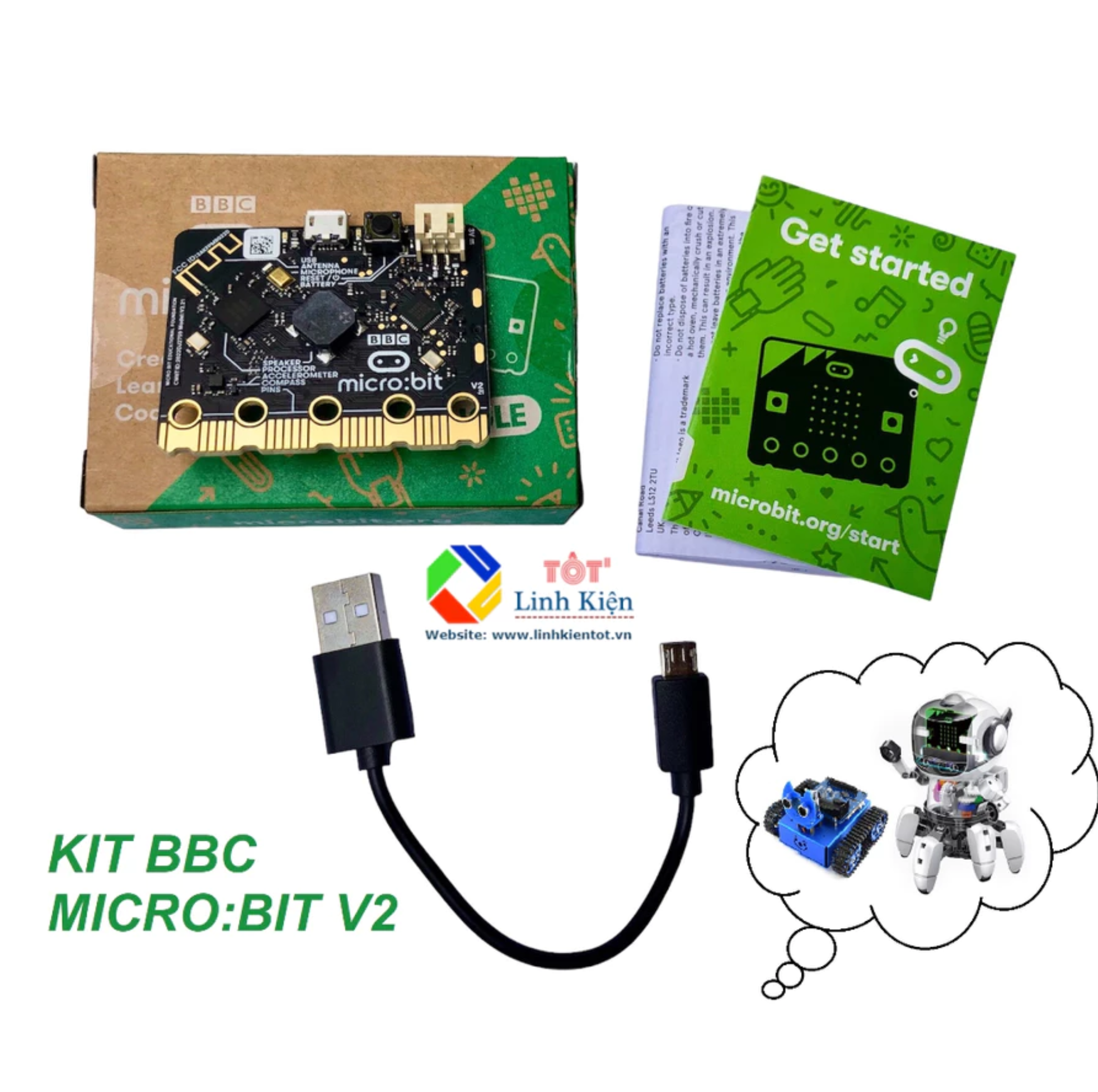 Học Tập Thực Hành BBC Micro:bit V2 nâng cao - Microbit Advanced Kit