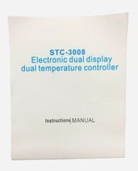 Bộ Điều Khiển Nhiệt Độ STC-3008 220V 10A - 2 Màn Hiển Thị, 2 Đầu Dò Nhiệt