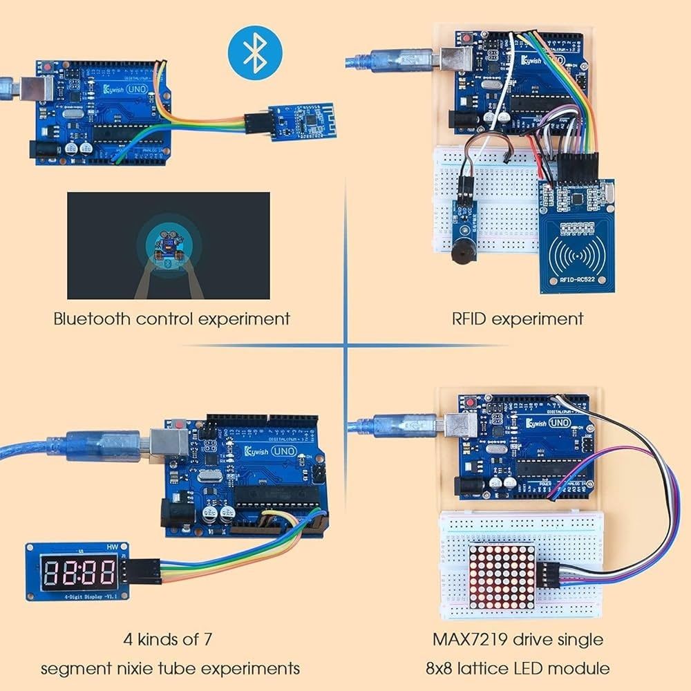 Bộ học tập Arduino Super KIT 2 in 1 Scratch, IDE Kèm Tài Liệu
