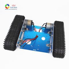 Bộ khung xe tăng bánh xích - Robot tank 9-11V khung acrylic, khung hợp kim nhôm