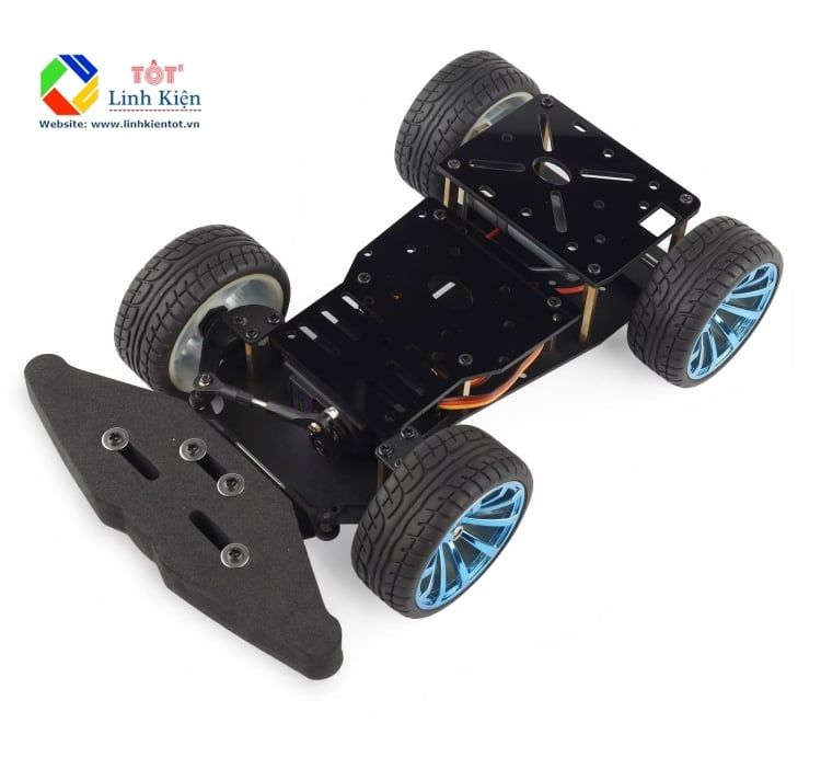Bộ khung xe thể thao kim loại 4 bánh - Frame Sport Car 4WD arduino