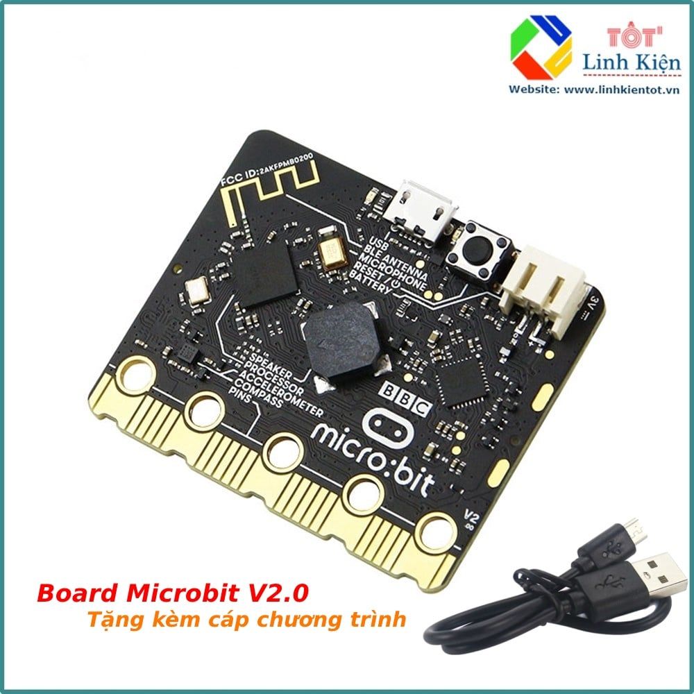 [Chính Hãng - Có VAT] Kit BBC Micro:bit V2 - Kit học lập trình STEM Microbit phiên bản mới