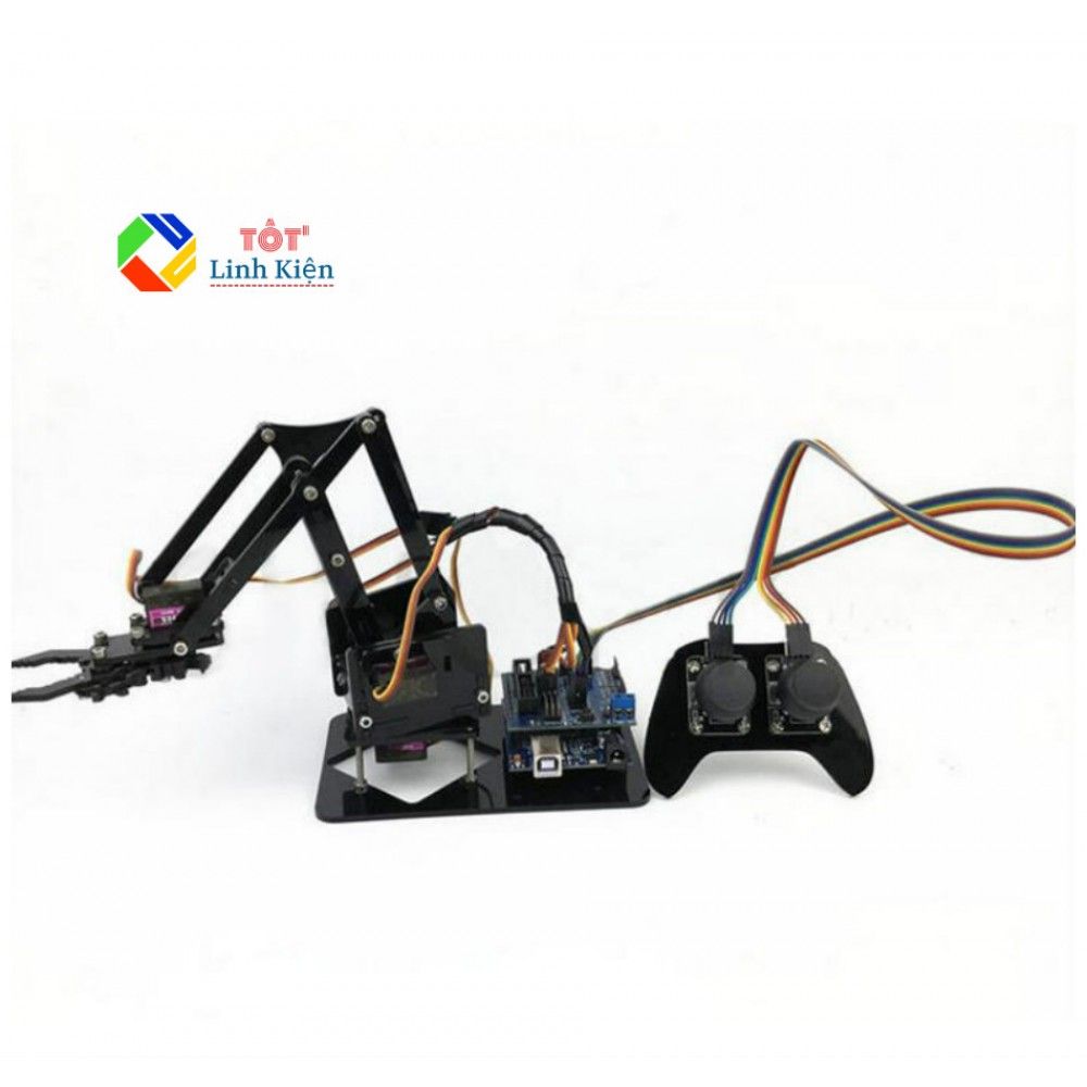 Bộ Cánh Tay Robot 4 Bậc Arm 4DoF - Điều Khiển Qua Tay PS Joystick