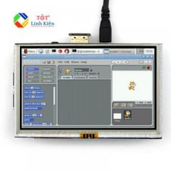 Màn hình LCD 5 inch 800x480 HDMI cảm ứng điện trở - Raspberry pi 3B+/ Pi 4B 5inch