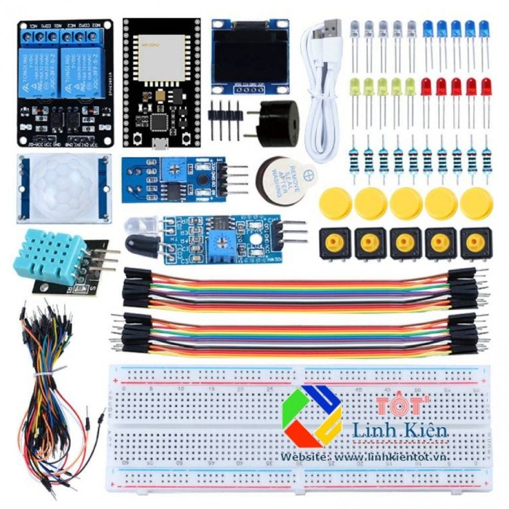 [Có VAT] ESP32 IOT Starter Kit - Bộ Thực Hành ESP32 IoT kèm theo codes và hướng dẫn