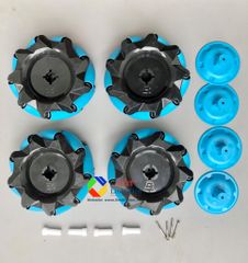 [Rẻ vô địch] Bộ 4 bánh xe đa hướng mecanum - đường kính 52mm, 60mm 80mm, 96mm, 100cm