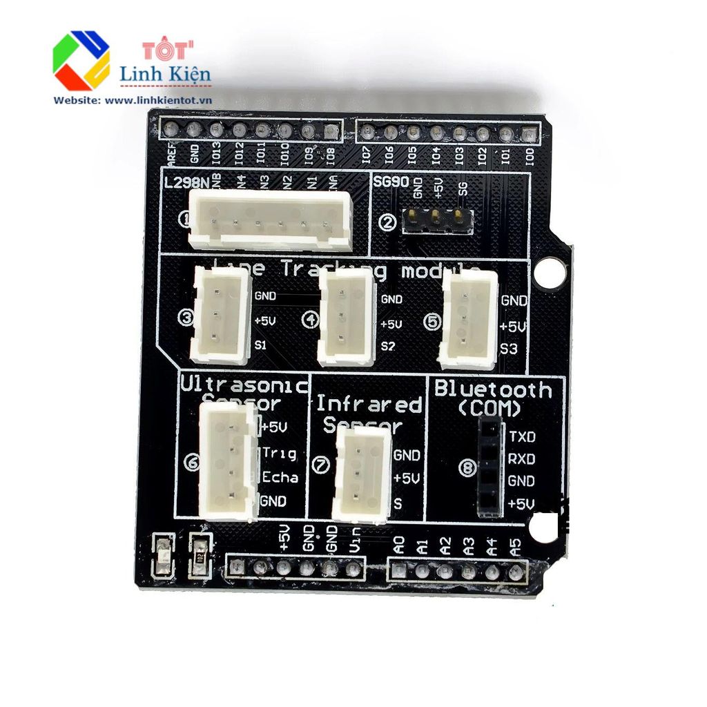 Mạch Mở Rộng Cảm Biến Cho Arduino Bản Nâng Cấp - Sensor Shield V5