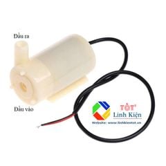 Máy Bơm Chìm Mini 3-5V Kèm Ống Dẫn - Máy Bơm Mini Lưu Lượng 96 lít/giờ Làm Tiểu Cảnh DIY STEM