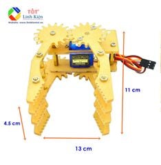 Mỏ Kẹp Robot Chất Liệu Acrylic Giáo Dục STem - Tay Gắp Robot Tương Thích Servo SG90, MG90