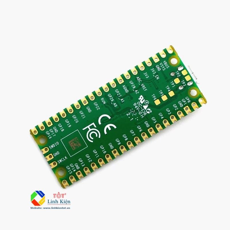 [Đã Ra Chân] Mạch vi điều khiển Raspberry Pi Pico RP2040 Lõi Kép