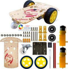 Bộ Khung Xe Robot 3 Bánh làm Xe STEM Robot