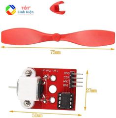 Mạch Điều Khiển Động Cơ Kèm Cánh Quạt L9110 Cho Arduino - Làm Robot Chữa Cháy