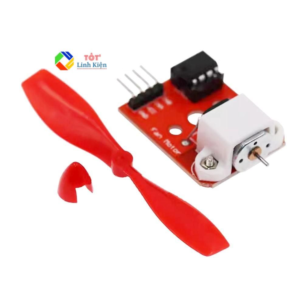 Mạch Điều Khiển Động Cơ Kèm Cánh Quạt L9110 Cho Arduino - Làm Robot Chữa Cháy