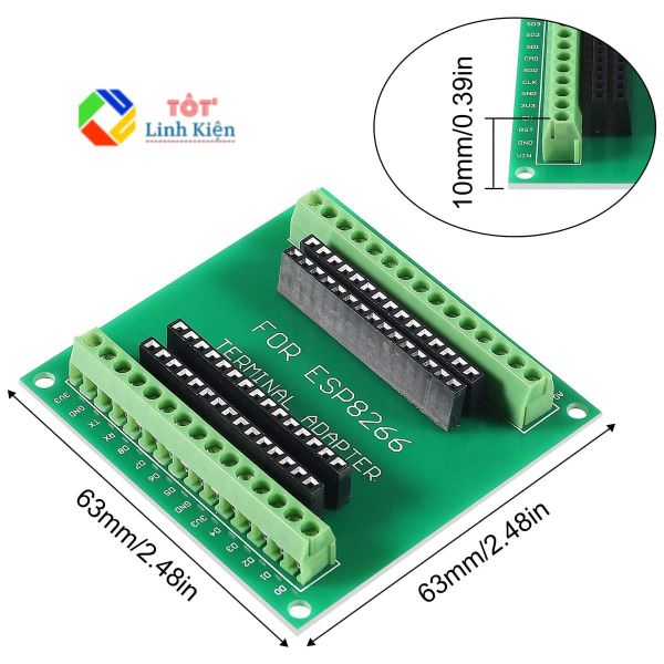 Đế Ra Chân Mở Rộng Mạch ESP8266