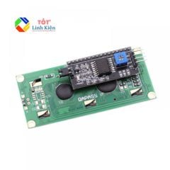 Màn hình LCD 1602 kèm Module I2C đã hàn sẵn (có hai màu xanh lá, xanh lam)