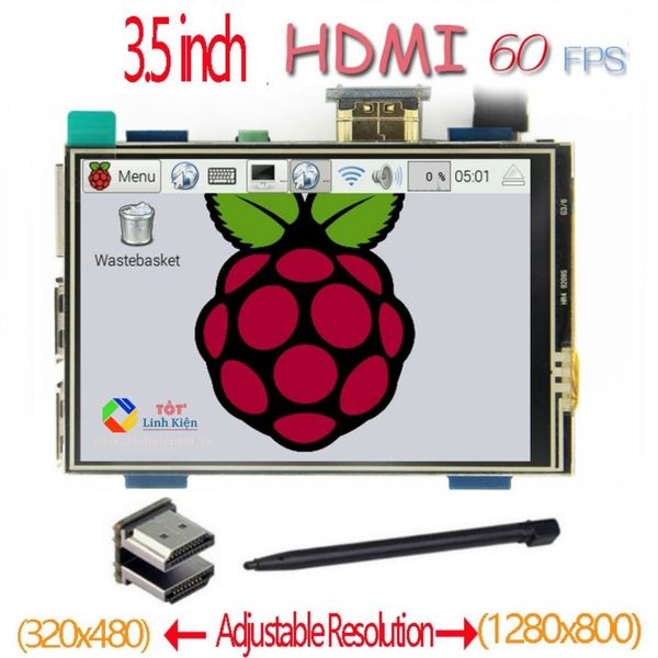 Màn Hình LCD 3.5 Inch HDMI IPS 60FPS MPI3508 - Cảm Ứng Điện Trở