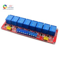 Module Relay 5V 1/ 2/ 4/ 8 kênh cách ly opto, tùy chọn mức kích High/Low 10A