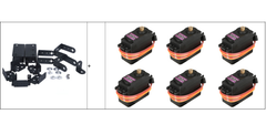Cánh tay robot 6 bậc loại lớn - ARM 6 DoF hợp kim nhôm có mỏ kẹp
