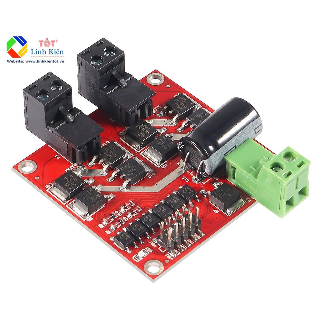 Mạch Cầu H Điều Khiển 2 Động Cơ Công Suất Cao L298 - 2 Mạch Cầu H, Mỗi Cầu H 7A - 160W