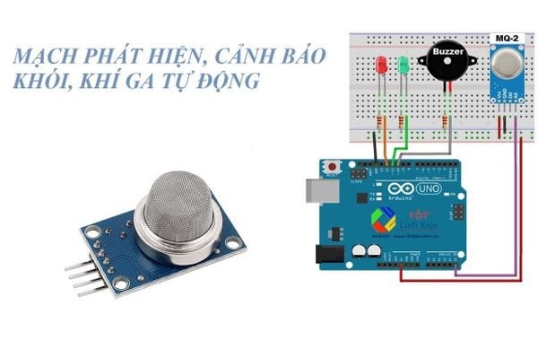 Mạch Phát Hiện Khói, Phát Hiện Khí Ga Bằng Arduino Uno R3 - Học tập Arduino STEM