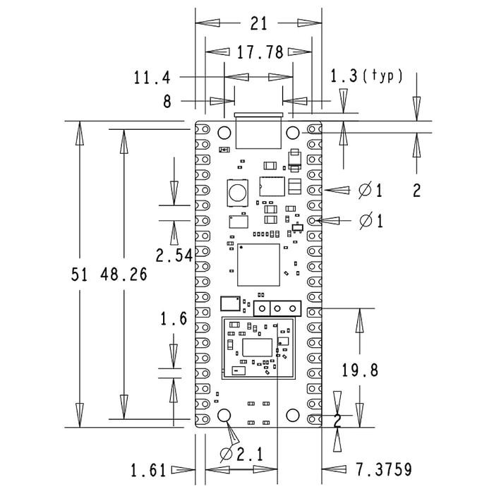Raspberry Pi Pico W - Đã Ra Chân image.