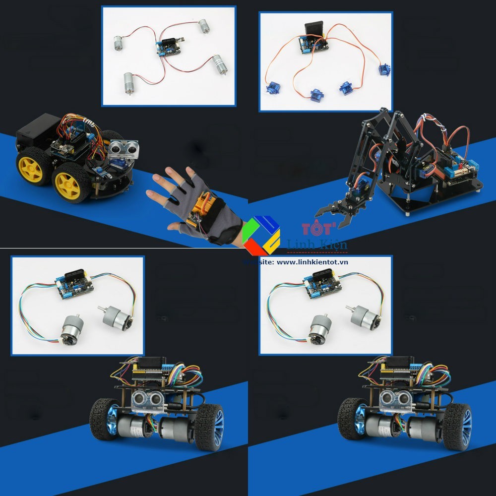 Mạch điều khiển đa năng Robot Motor Driver Shield Board Arduino - PS2,