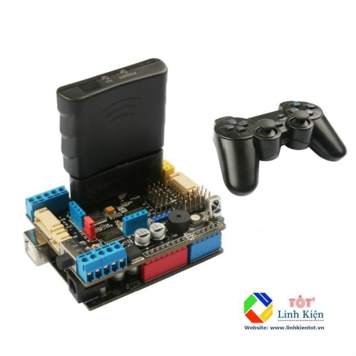 Mạch điều khiển đa năng Robot Motor Driver Shield Board Arduino - PS2, WIFI, BLUETOOTH, IR