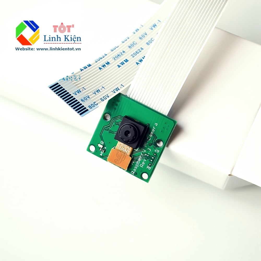 Module Camera Raspberry Pi CSI 5MP 1080P 15 Cm, Raspberry Pi 4/3B+/ 3B