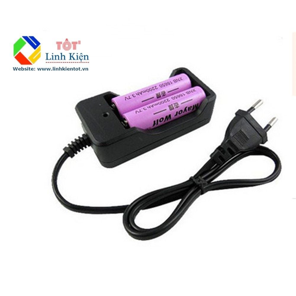 Bộ sạc pin 18650 2 cell tự động bảo vệ - lithium battery charger