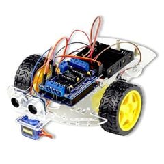 Bộ Xe Thông Minh Điều Khiển Qua Bluetooth, Hồng Ngoại (Car 3) - Smart Car KIT Arduino DIY 3