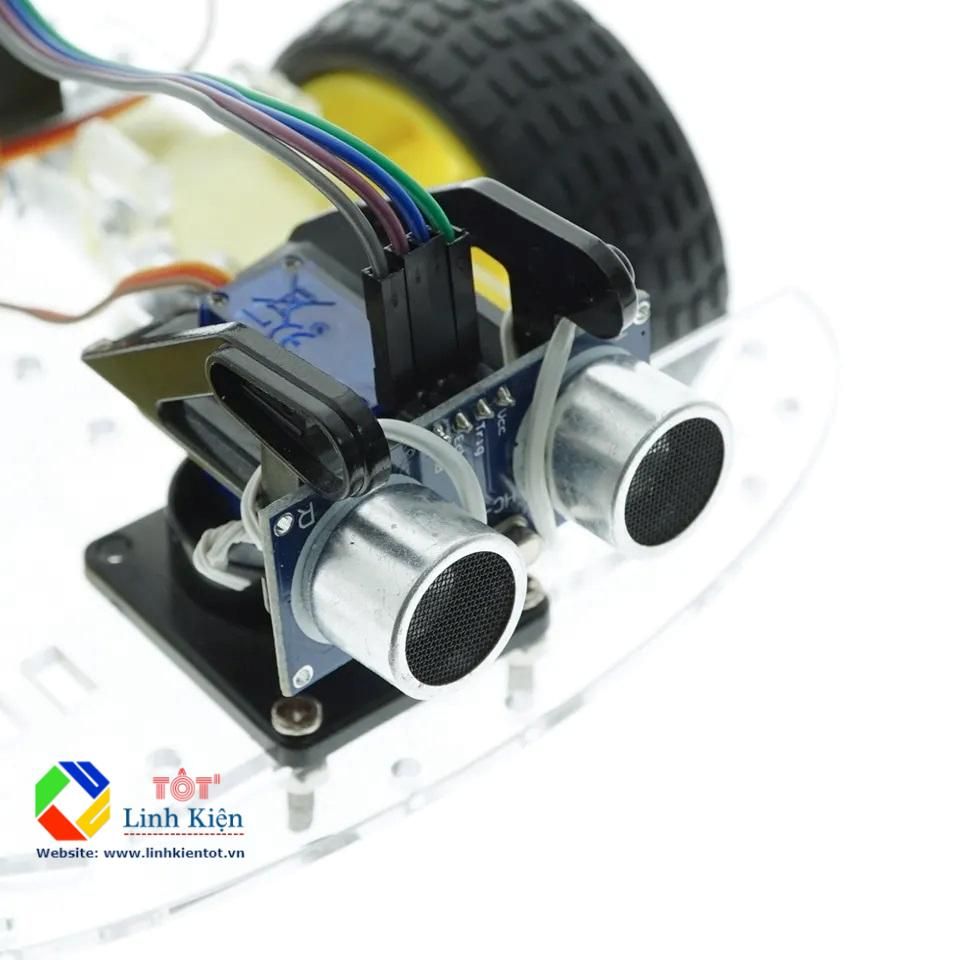 Xe Arduino Tránh Chướng Ngại Vật 3 Bánh - Car Robot Tránh Vật Cản Giáo Dục STEM