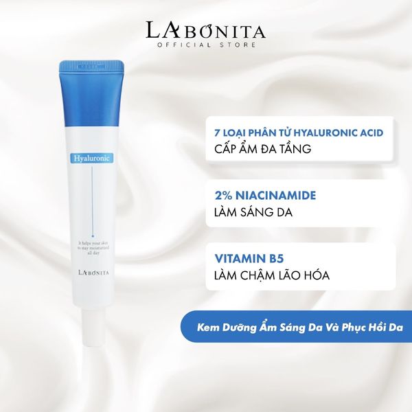  Kem Dưỡng Ẩm Sáng Da Và Phục Hồi Da La Bonita Vital Hyaluronic Acid Cream 30ml 