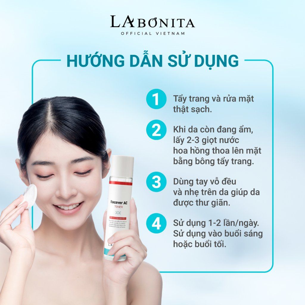  Toner Làm Dịu Da Và Cấp Ẩm Dành Cho Da Mụn La Bonita Recover AC Toner 120ml 